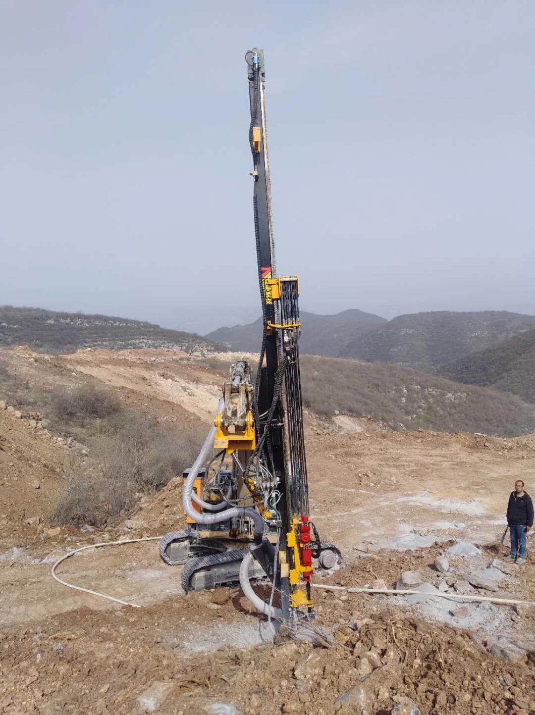 PD 150 Hole Dia 110-155 mm Rock Drill Excavator Mounted Attachment