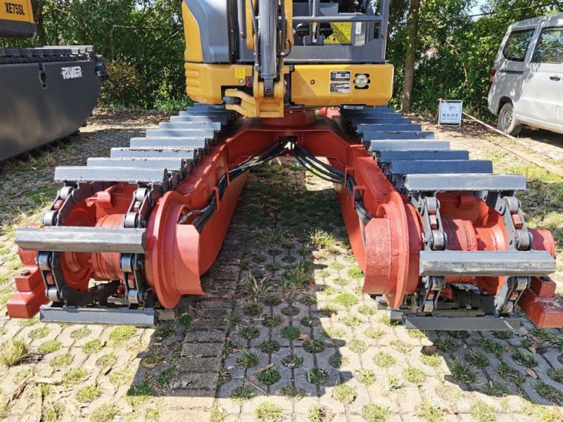 Tracked Mini Amphibious Excavator with High Strength Floating Pontoon Undercarriage for Sale