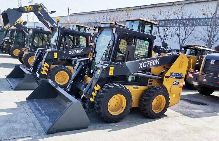 XCMG Loader Machinery 1 Ton Mini Skid Steer Loader Xc760K