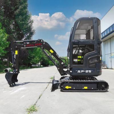 Hot Sale 1800kg 1.8 Ton Mini Bagger/Cheap Mini Excavator with Hydraulic Joystick