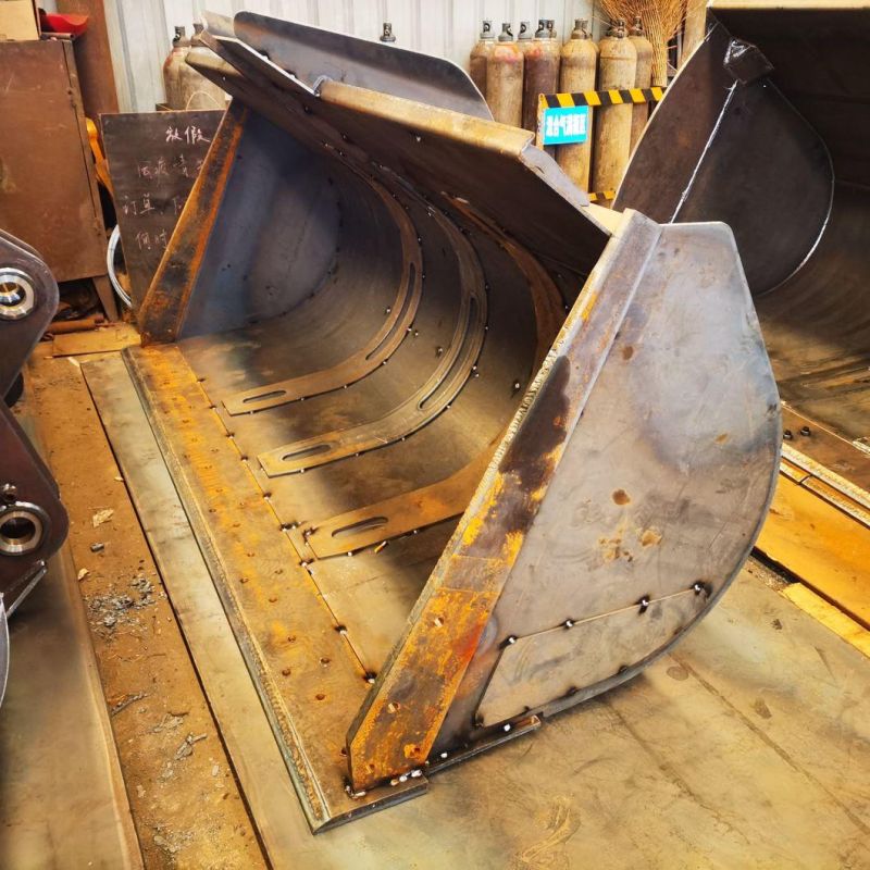 Wheel Loader Rock Bucket with Triangle Cutting Blade