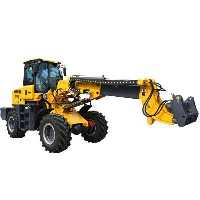 Construction Equipment 1.6ton Articulated Mini Wheel Telescopic Loader for Europe