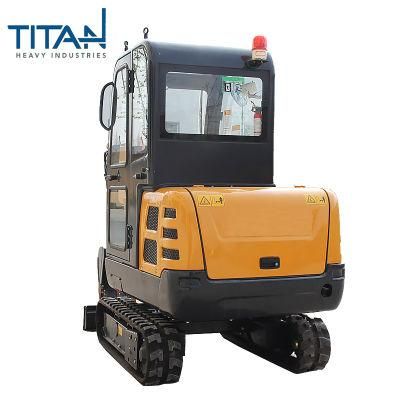 Internal Combustion Drive Crawler Excavator TITANHI towable backhoe mini digger