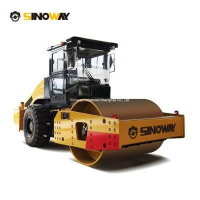 18 Ton Smooth Steel Drum Vibratory Road Roller Compactor Small Mini Vibrating Construction Earth Compactor for Sale