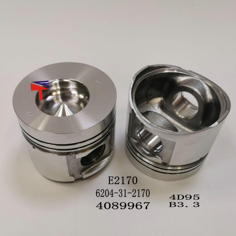 High Quality Diesel Engine Mechanical Parts Piston 6204-31-2170 for Engine Parts 4bt Qsb3.3 4D95 Generator Set