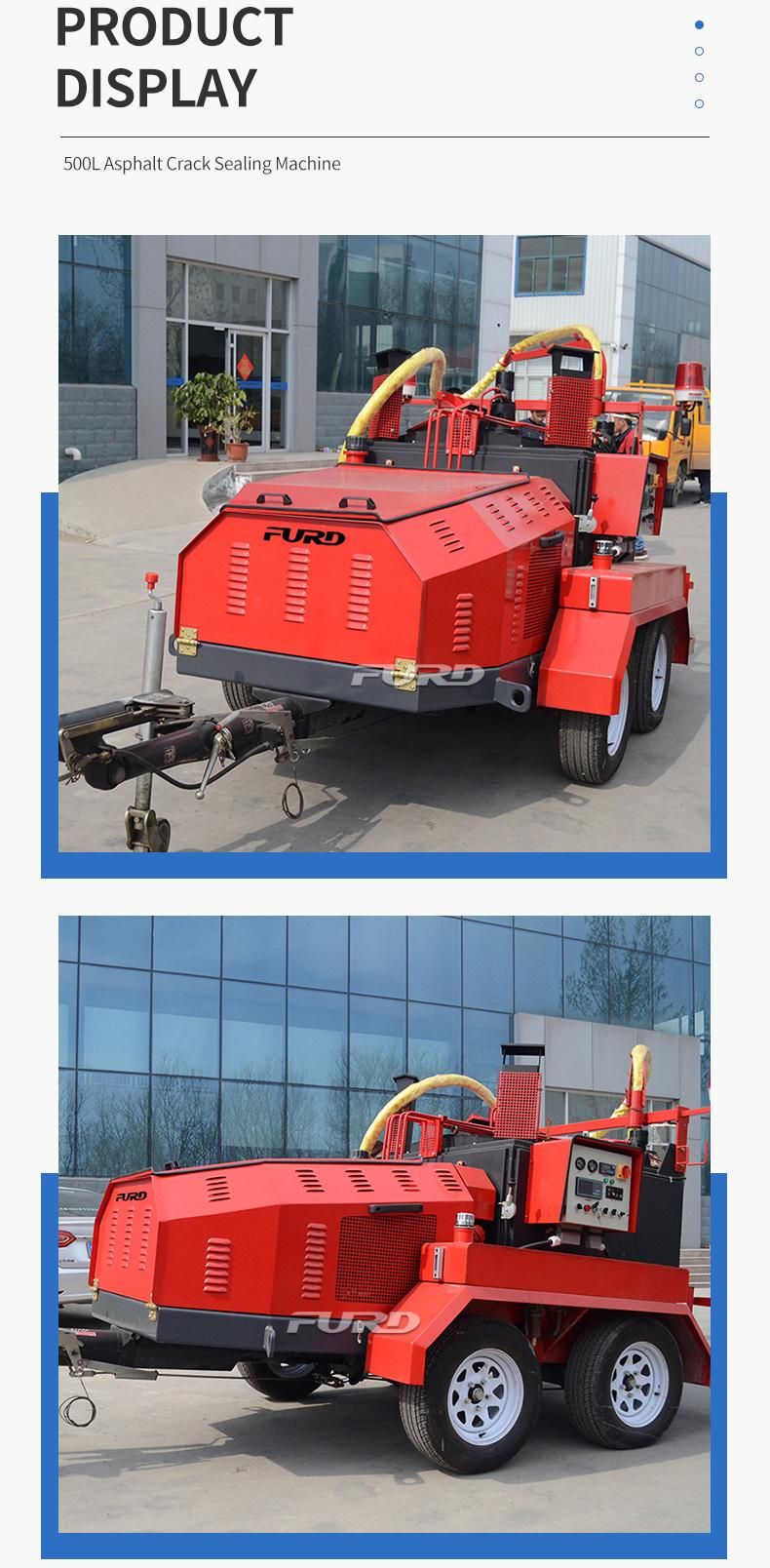 500L Asphalt Crack Sealing Machine Driveway Repair Equipment