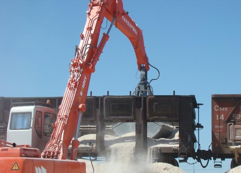 China Bonny Wzy32-8c 32 Ton Crawler Hydraulic Material Handler with Rotational Clamshell Grab