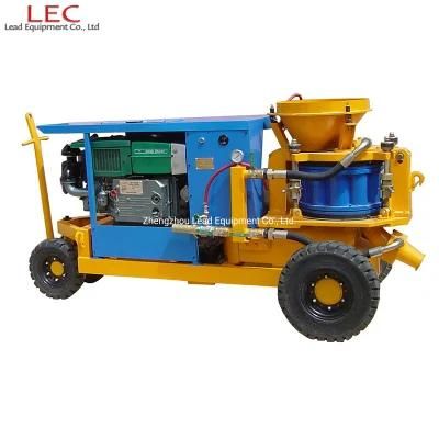 Heavy-Duty Solid Wheels Dry Mix Gunite Equipment for Hillside Protection