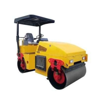 Accept Customized Mini Vibratory Roller Double Drum Road Roller for Sale