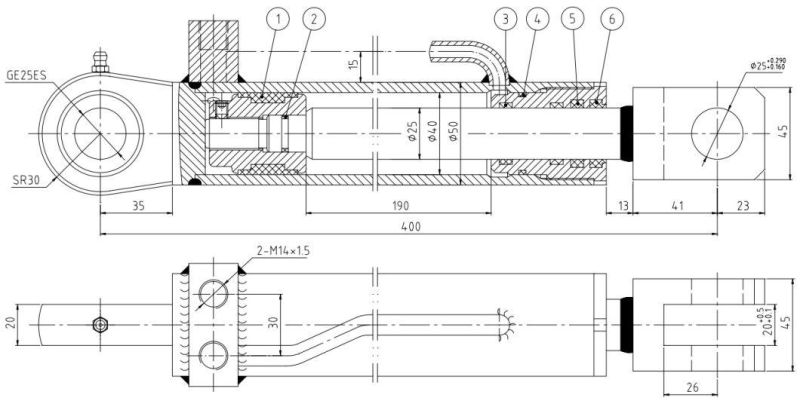 Milling Machine Hydraulic Oil Cylinder China Made
