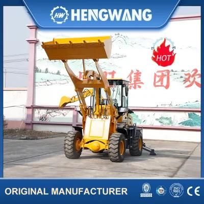 Construction Uses Tractor with Backhoe and Frontend Loader
