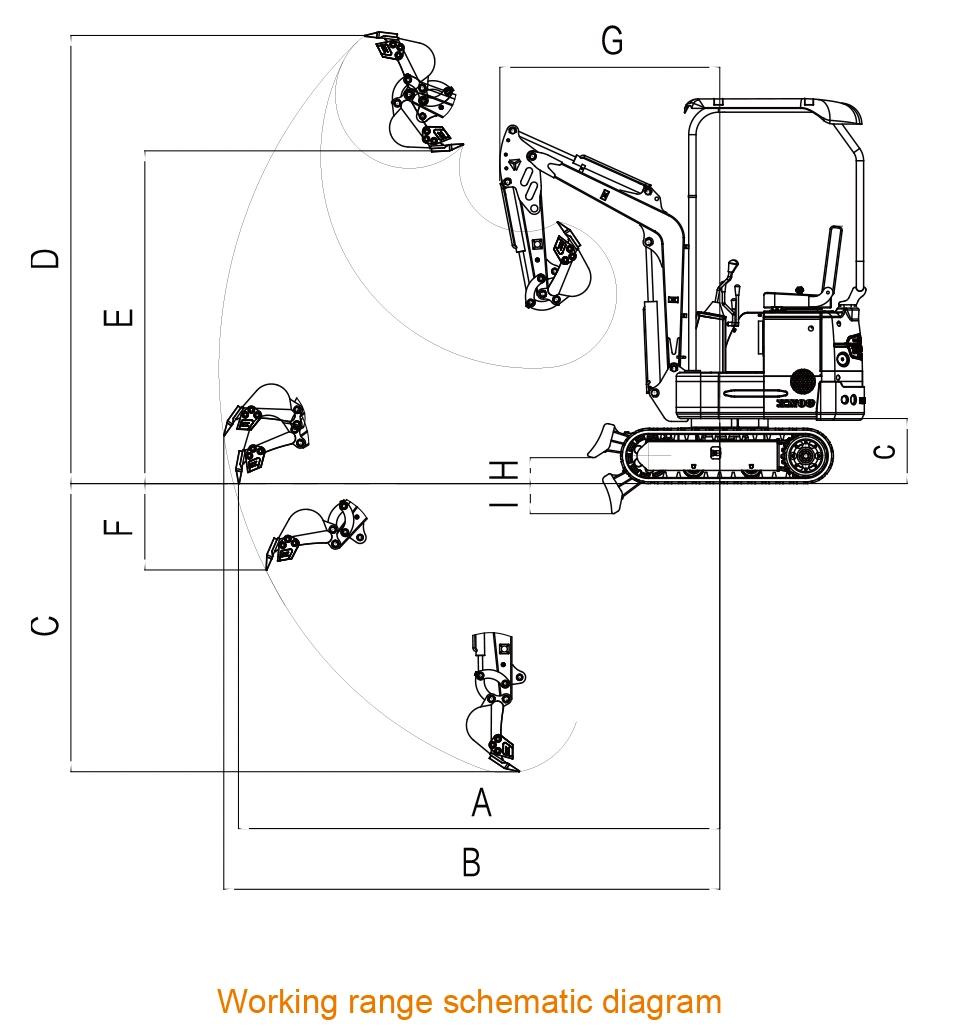 Xn12 1.2ton Crawler Mini Excavator with Ce Certification for Sale