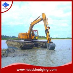 High Quality Amphibious Dredger with Excavator Upper Structure Hot Sell Popular