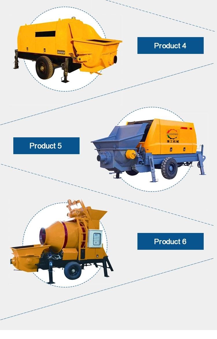 Trailer-Mounted Diesel Concrete Pump Hydraulic Malaysia Foam Trailer Concrete Pump