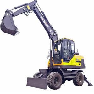 Wheel Digger Excavator 8ton Wheel Excavator Mini Digger Bd95A