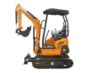 Xn20 Rhinoceros Brand 2 Ton Farm Excavator Crawler Digging Machine Mini Trenching Machine