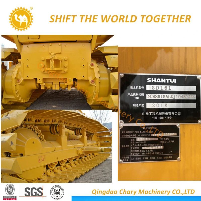 Shantui Earth Moving Machinery 160HP SD16L Crawler Bulldozer