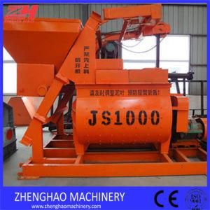 2016 New Arrival High Efficient Js1000 Twin Shaft Concrete Mixer 1m3 for Sale with Ce Approved