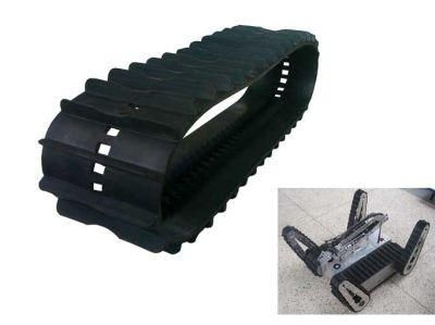 Supplier Small Robot Rubber Track with Wheels (130*18.5*74)