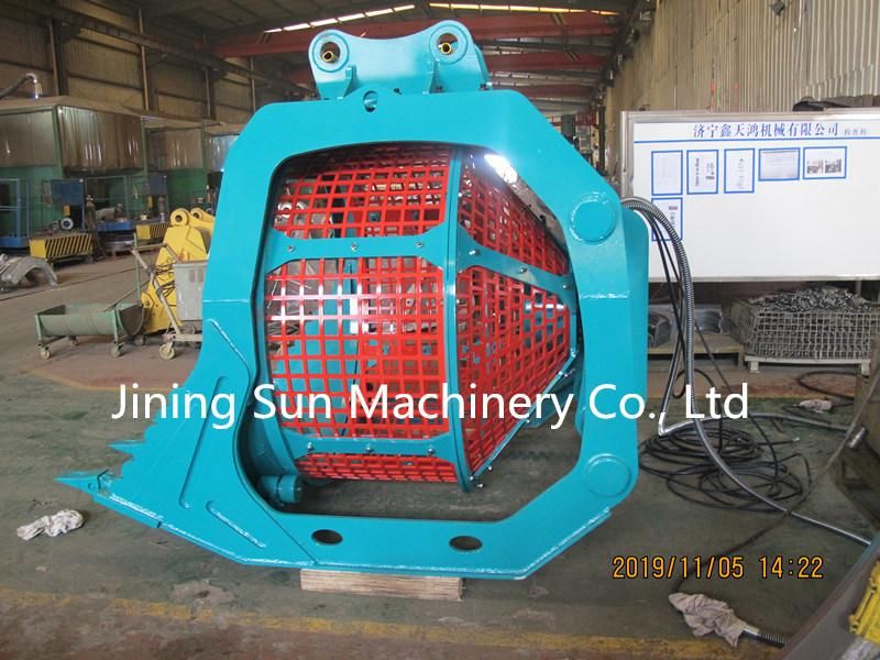 Excavator Sieve Bucket with Rotary Drum for 10-16 Tons Excavators