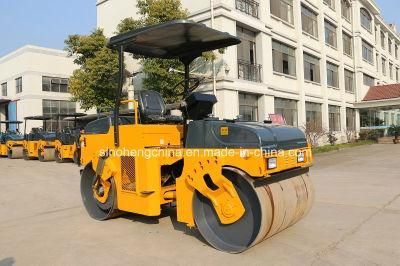 Road Machinery Mini Vibratory Road Roller with Double Drum Yzc4