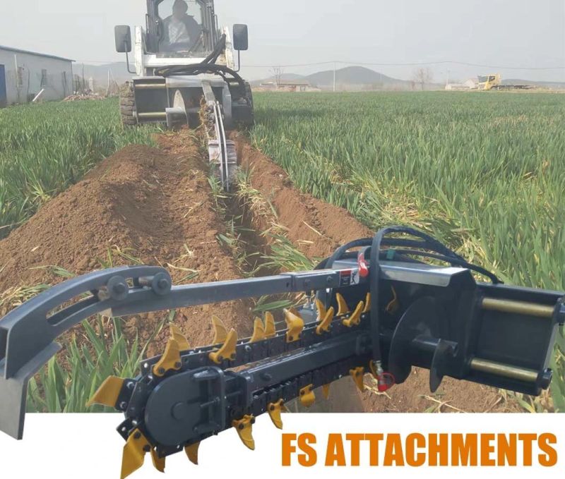 Brand New Hydraulic Trencher for Mini Wheel Loader Attachment