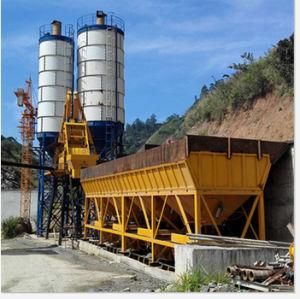 Skip Hopper Plant Equipment Manufacturer Hzs25-75 Concrete Mixing Plant