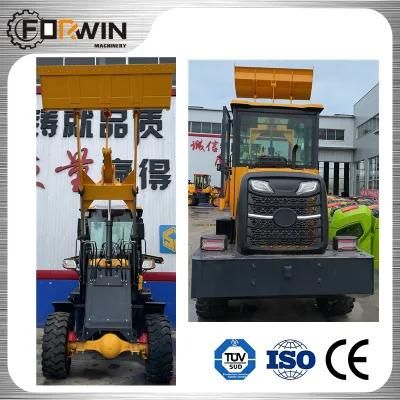 Shanzhuang Rated Load 0.8ton 1ton 1.2t 1.5t 1.8t 2t 4WD Articluated Garden Diesel Front End Loader with CE