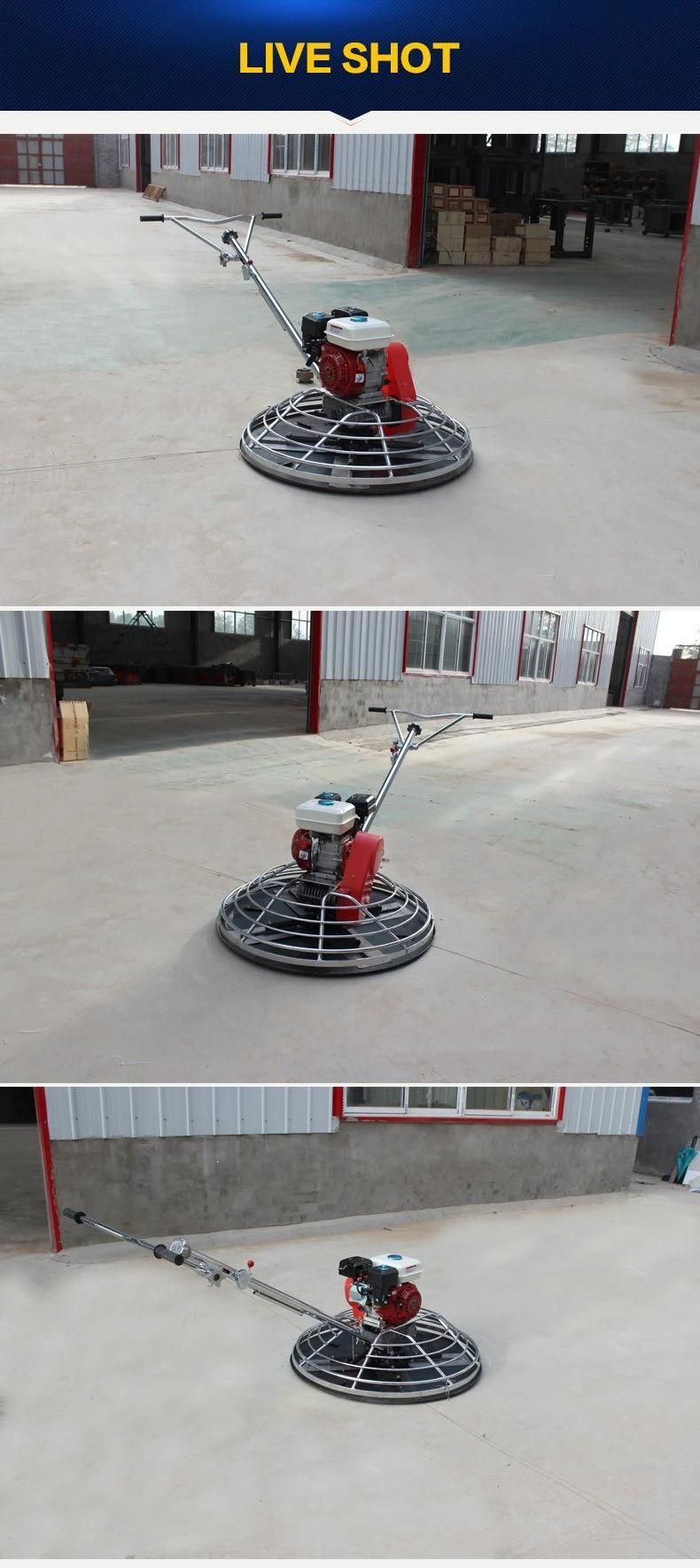 1000c Type High Quality Materials Chrome Protector and Handles Gasoline Engine Concrete Surface Walk Behind Power Trowel