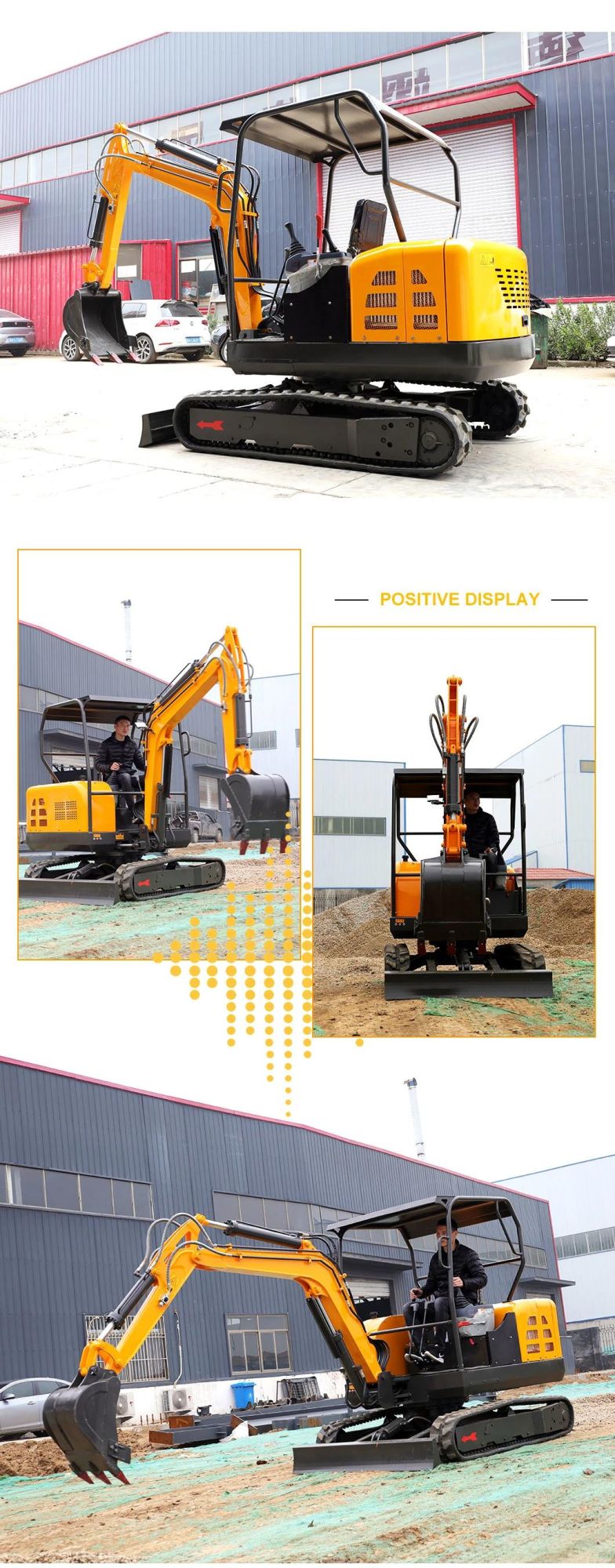 Chinese Factory Price 3 Ton Mini Excavator 3 Ton 0.8-3.5 Ton Digger Excavator for Sale with EPA Certificate
