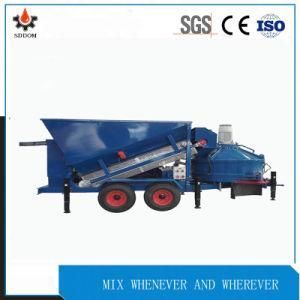 High Yield 10m3/H MB 1200 Mobile Concrete Batching Plant for Sale