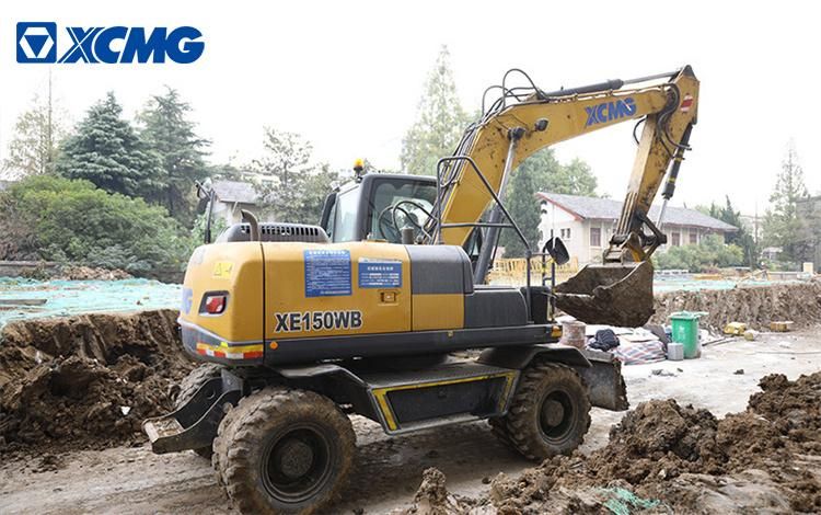 China XCMG 15 Ton Medium Hydraulic RC Wheel Excavator Xe150wb Price for Sale