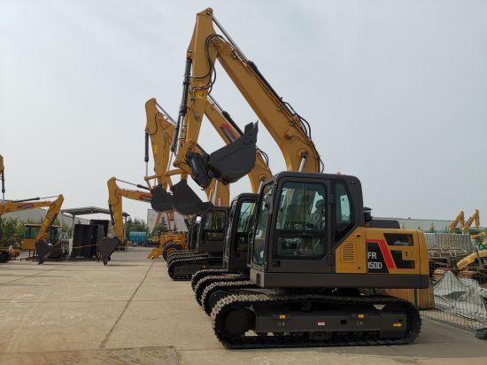 China Manufacturer 15 Ton Crawler Excavator Small Digger