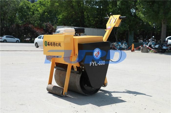 Walk-Behind Vibratory Single Drum Roller Soil Compactor Vibratory Roller Fyl-600c