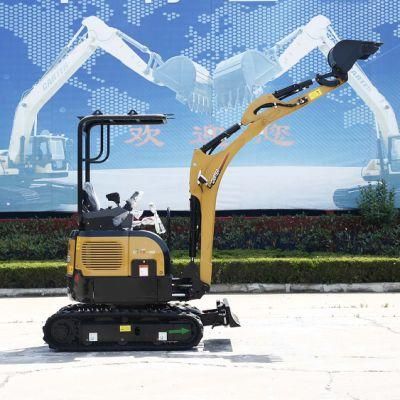 CT16-9B Hydraulic Multifunction Crawler Mini Excavator with Zero Tail and Retractable Chassis