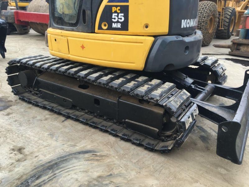 Used Japan Made 5t Komatsu PC55mr PC50mr Rubber Track Mini Crawler Hydraulic Excavator