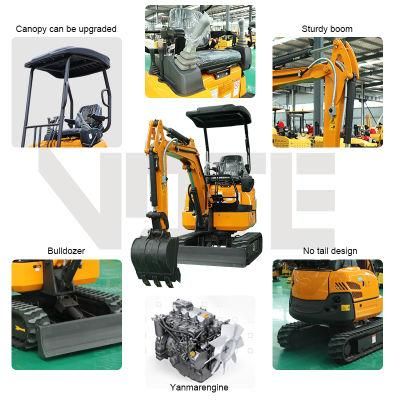 1000kg Hydraulic Mini Excavator Mini Digger with Competitive Prices Meet CE/EPA/Euro 5 Emission