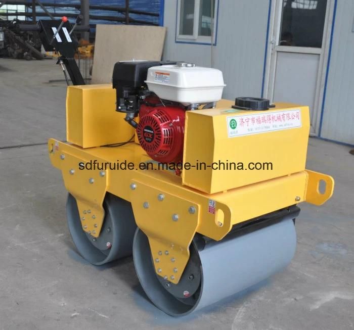 Tandem Drum Walk Behind Vibrating Roller, Asphalt Roller, Soil Compactor for Sale