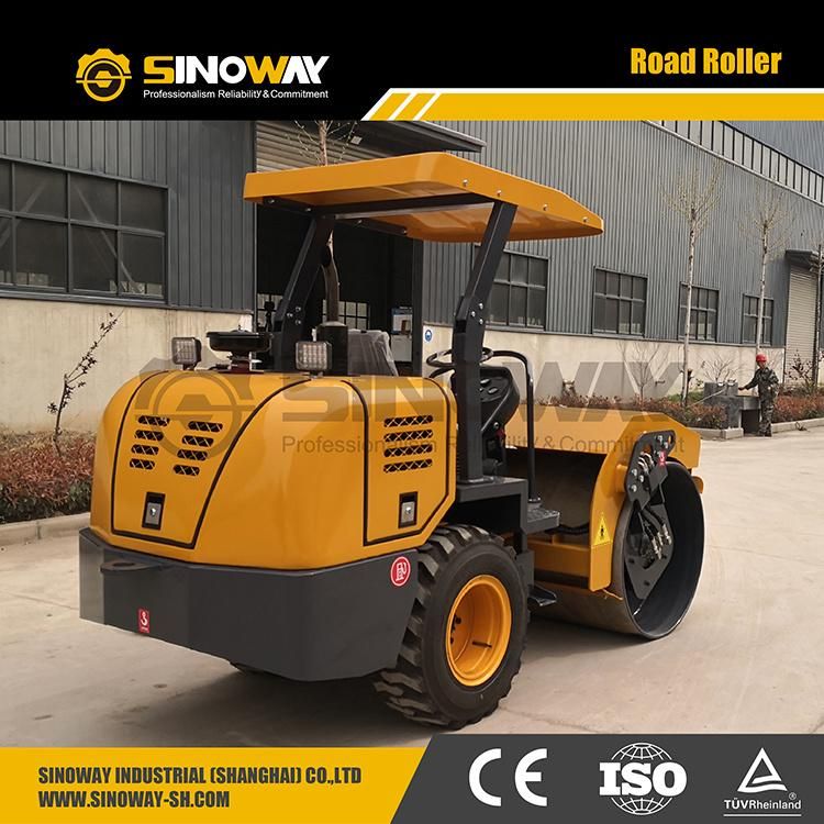 4 Ton Single Drum Roller Sinomach Vibration Roller for Road Engineering