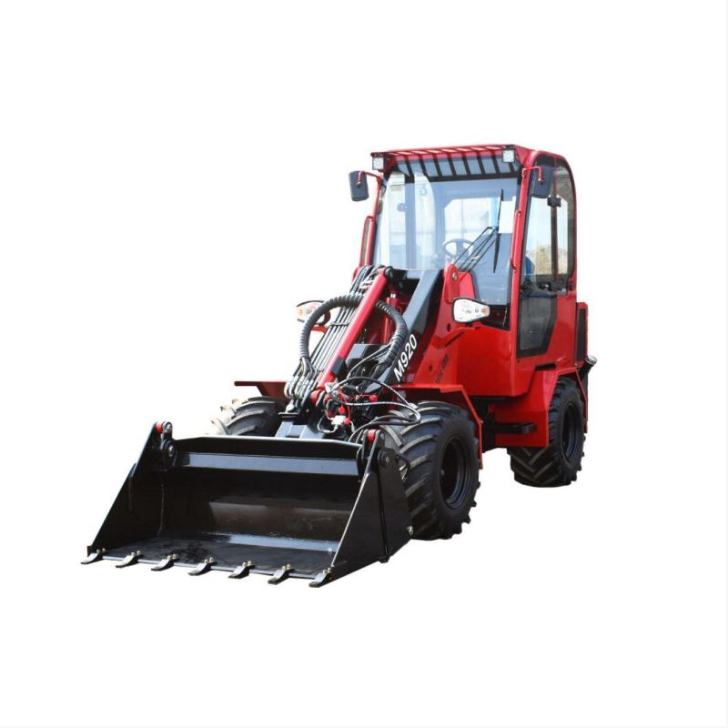 Ce 2000kg Compact Wheel Loader with Small Scale Swing Arm Backhoe Excavator for Sale