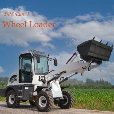 Multifunctional Wheel Hydraulic Mini Loader 1 Ton 2 Ton 3 Ton 5 Ton Loader Small Front End Articulated Mini Wheel Loader Factory Price for Sale