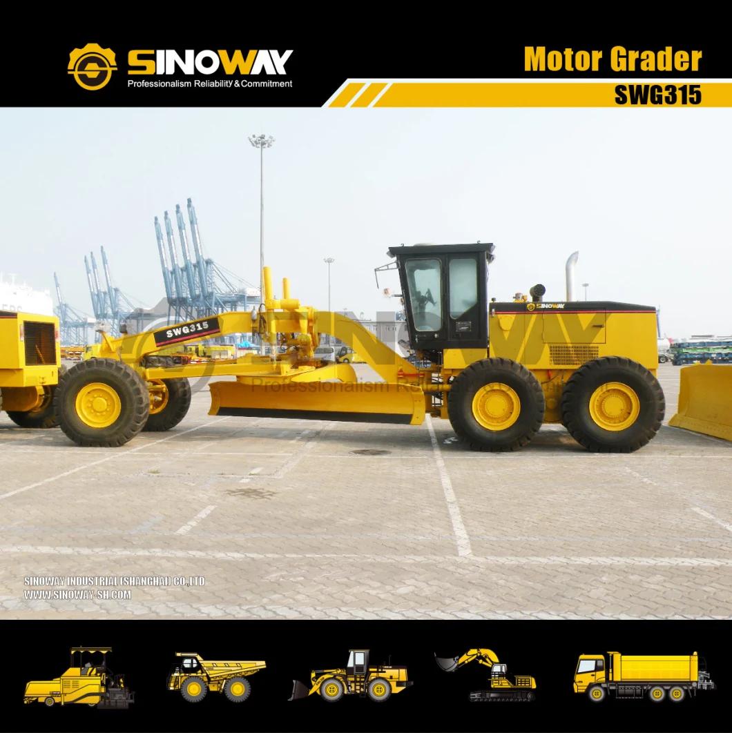 China Heavy Duty 315HP Motor Grader in Stock