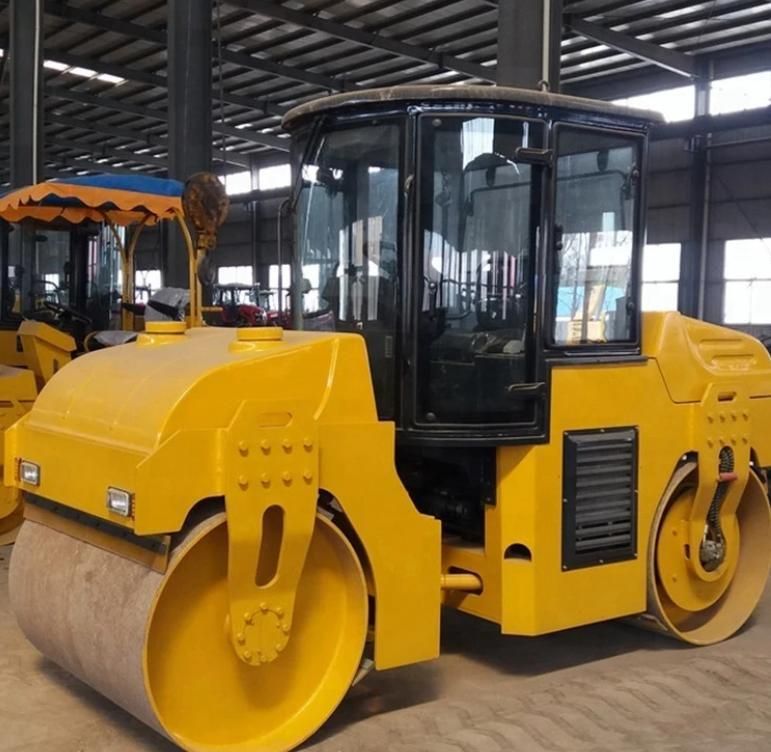 Road Roller CE 6000kg Diesel Vibratory Mini Soil Compactor, Road Roller Compactor
