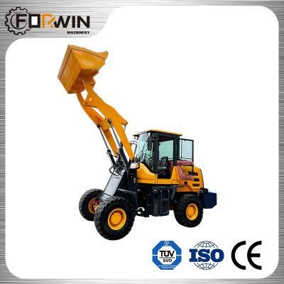 High Performance Construction Machinery Equipment Small Front End Shovel 1.5 T Compact Bucket Hydraulic Mini Wheel Loader Fw915A with CE