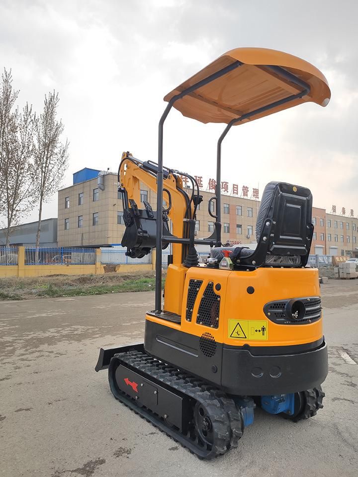 1.0ton Zero Tail Swing Mini Excavator Digging Machine for Sale