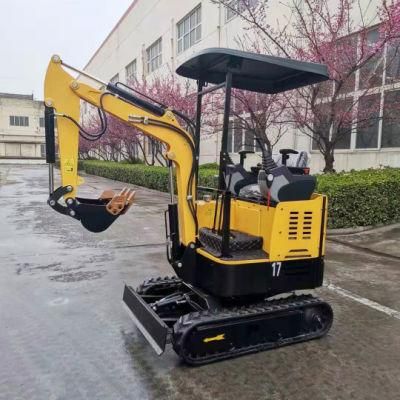 2021 New Arrival 1.7ton Mini Excavator/Digger/Peller/Bagger with Hydraulic Joystrick and Yanmar Engine