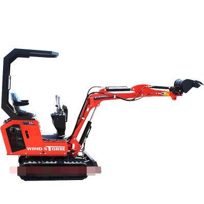 Rhinoceros 0.8 Ton Cheapest Mini Small Cheapest EPA Micro Hydraulic Excavator Xn10 Digger with Swing Arm Price for Sale