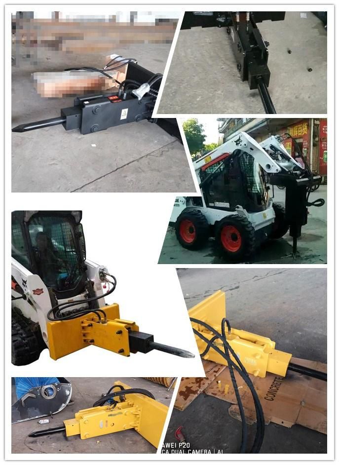 Skid Steer Breaker Hydraulic Hammer Attachment with Breaker Chisel