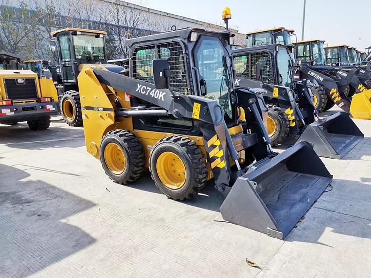 Track Skid Steer Loader Xc740K 0.75t with Lawn Mower