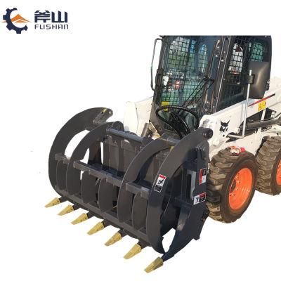 Wheel Loader Attachments Skid Steer Loader Rake Grapple